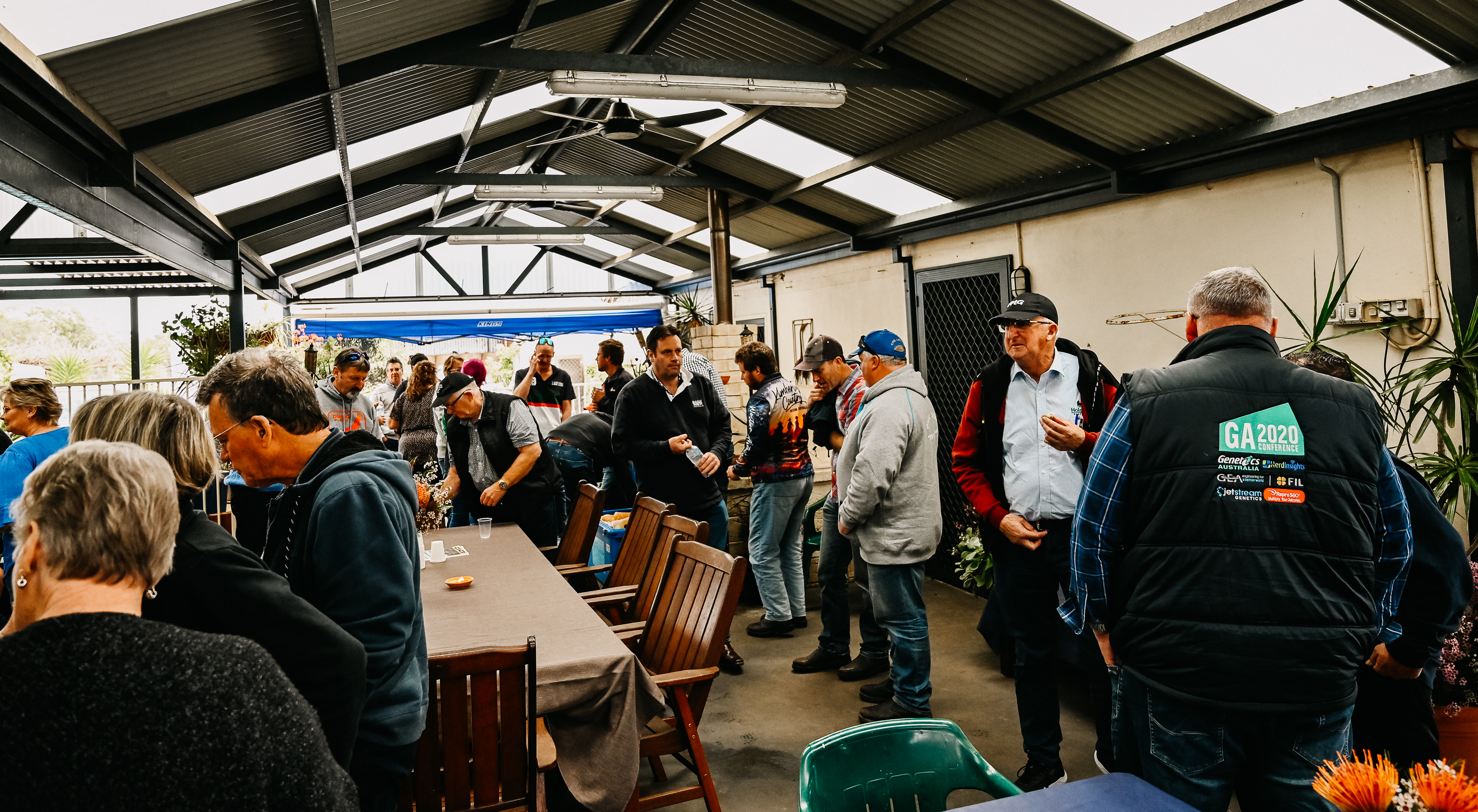 Visitors to the Angelis Holsteins Farm Walk